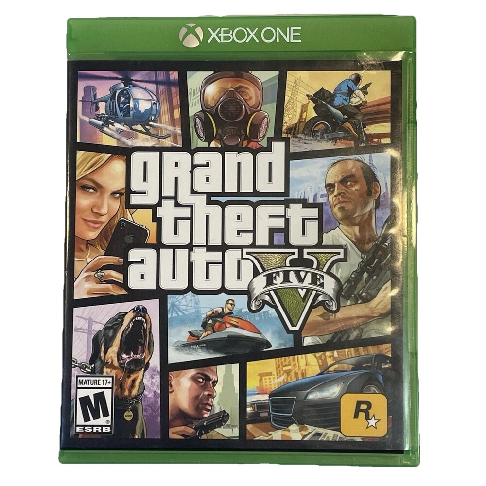 Grand Theft Auto V (GTA 5) Microsoft Xbox One W/ Manual - Tested Works